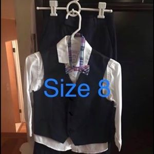 Boys vest tux set size 8